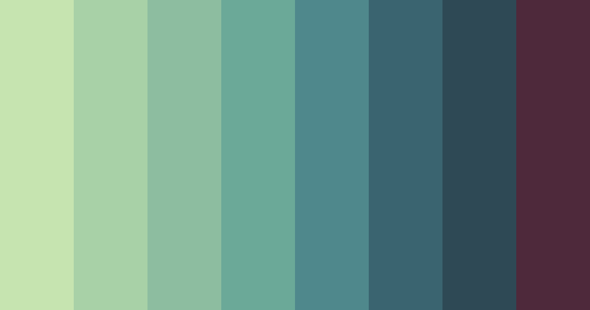 Download emerald twilight color palette PNG image (landscape)