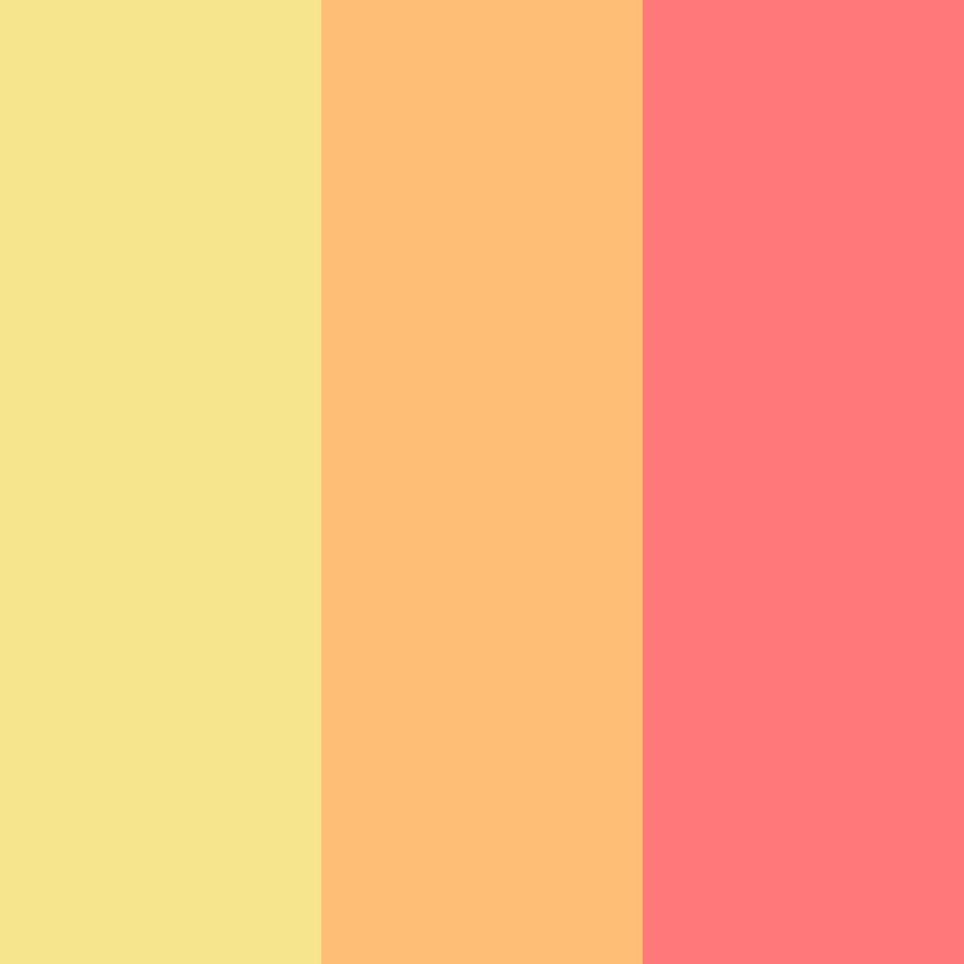 Download warm yellow color palette PNG image (square)