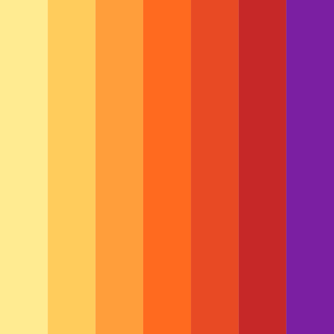 Download orange sushi color palette PNG image (square)