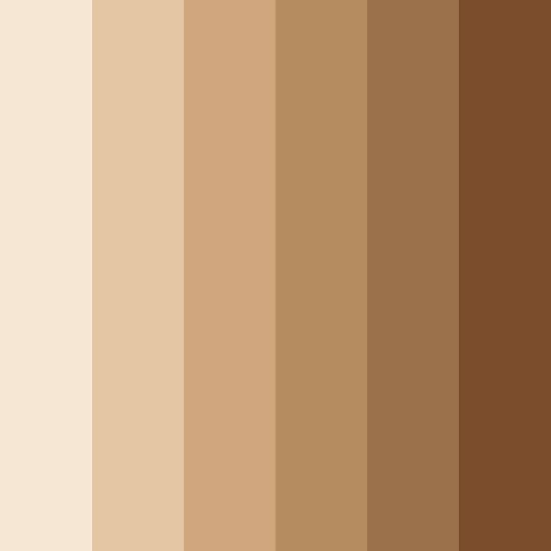 Download cowhide brown color palette PNG image (square)