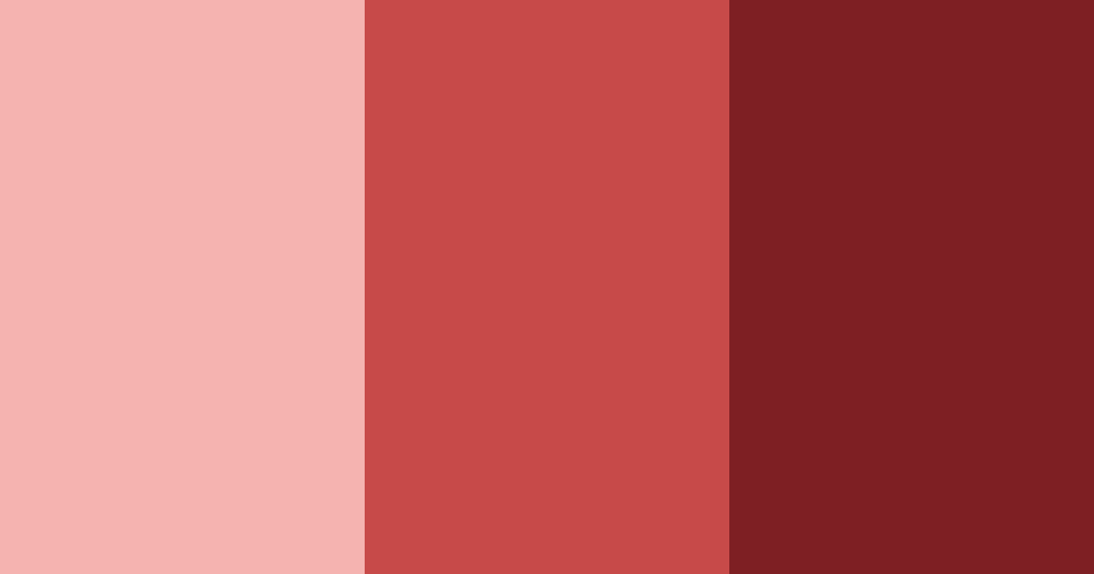 Download red blossom color palette PNG image (landscape)