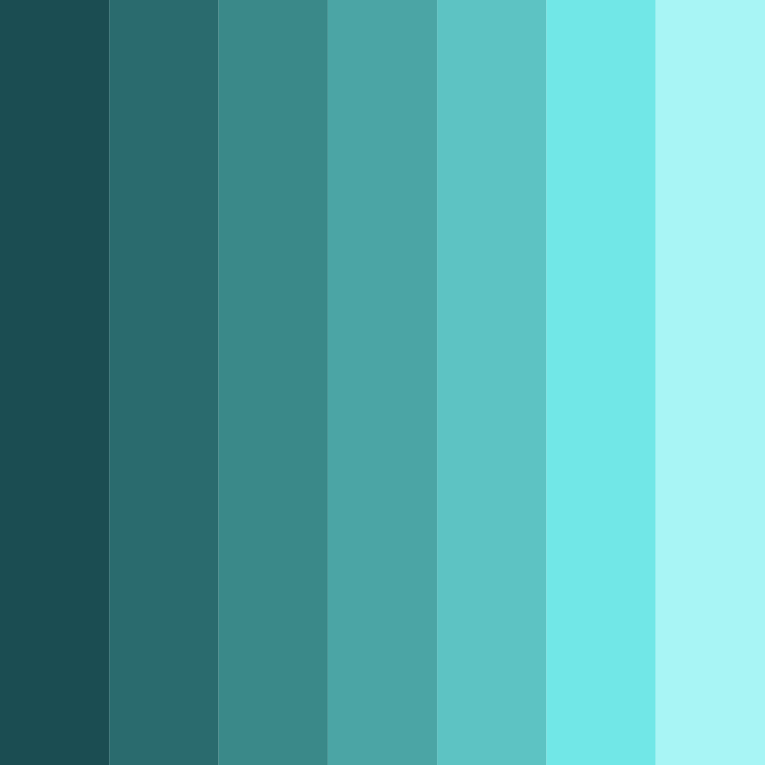 Download teal oasis color palette PNG image (square)