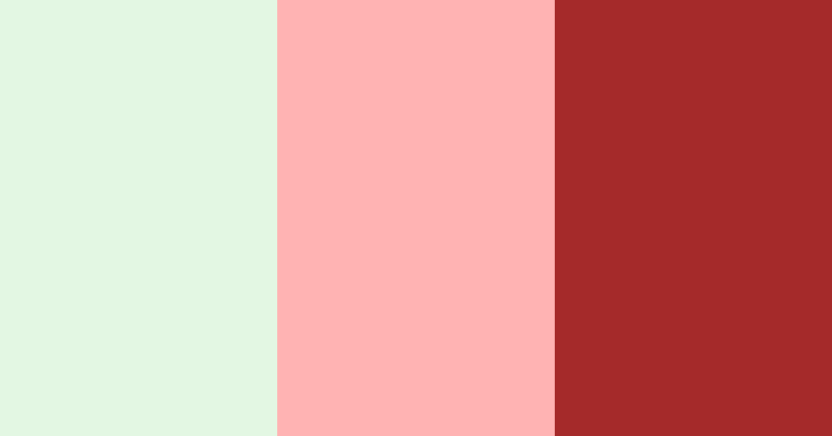 Download green and red harmony color palette PNG image (landscape)