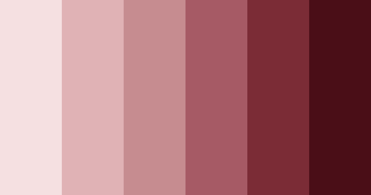 Download shades of maroon color palette PNG image (landscape)