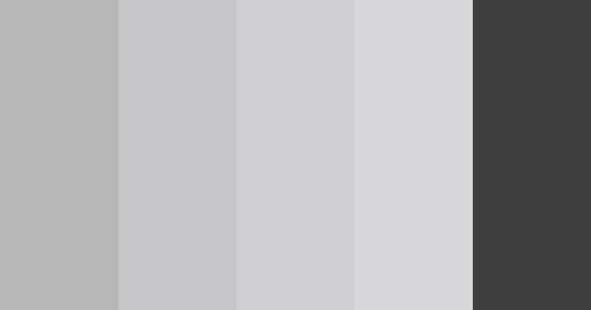 Download shades of grey color palette PNG image (landscape)