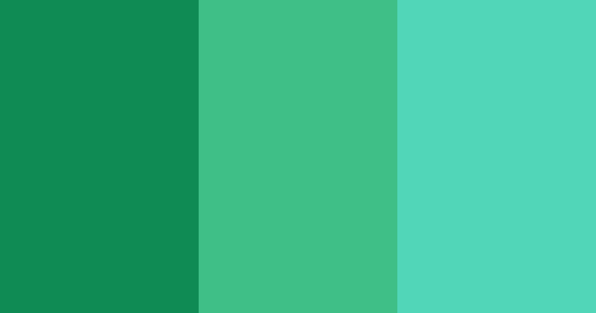 Download shades of green color palette PNG image (landscape)