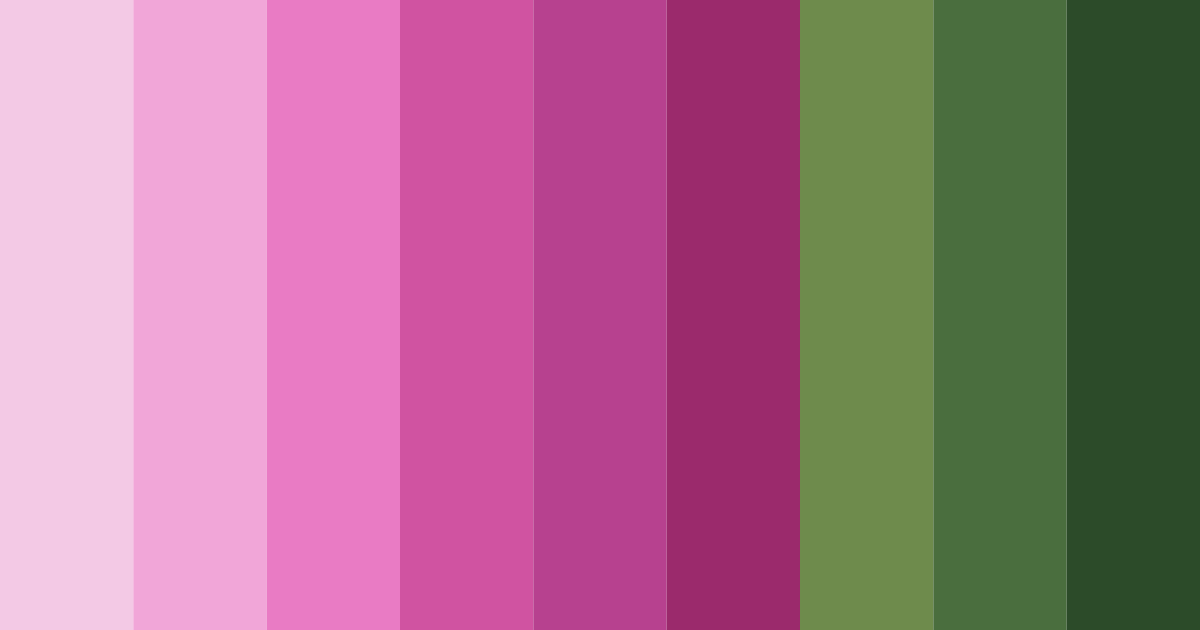 Download pink green dream color palette PNG image (landscape)