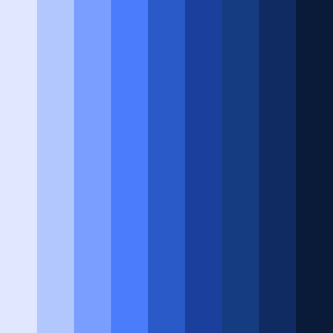Download vibrant indigo color palette PNG image (square)