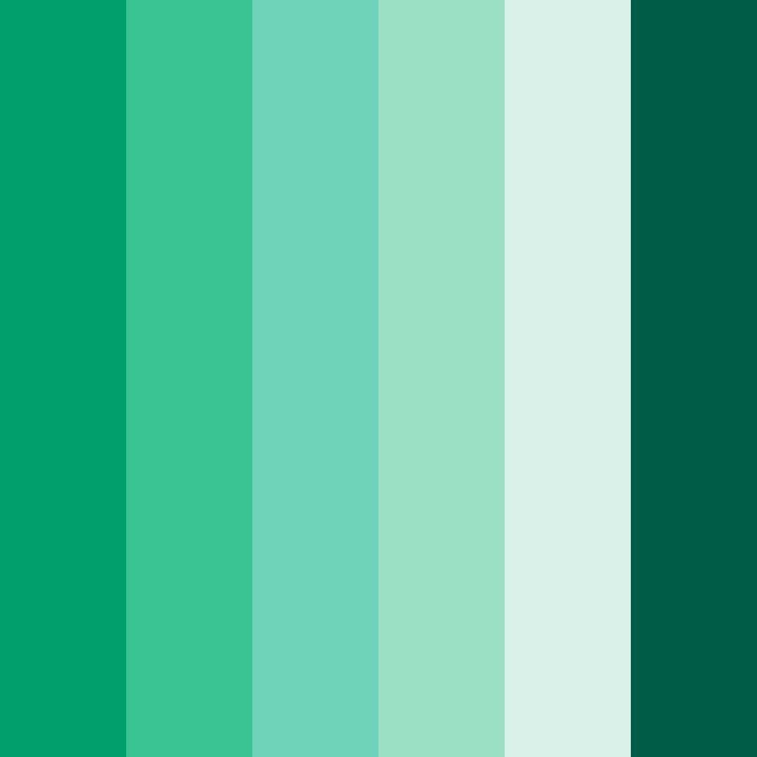 Download teal oasis color palette PNG image (square)