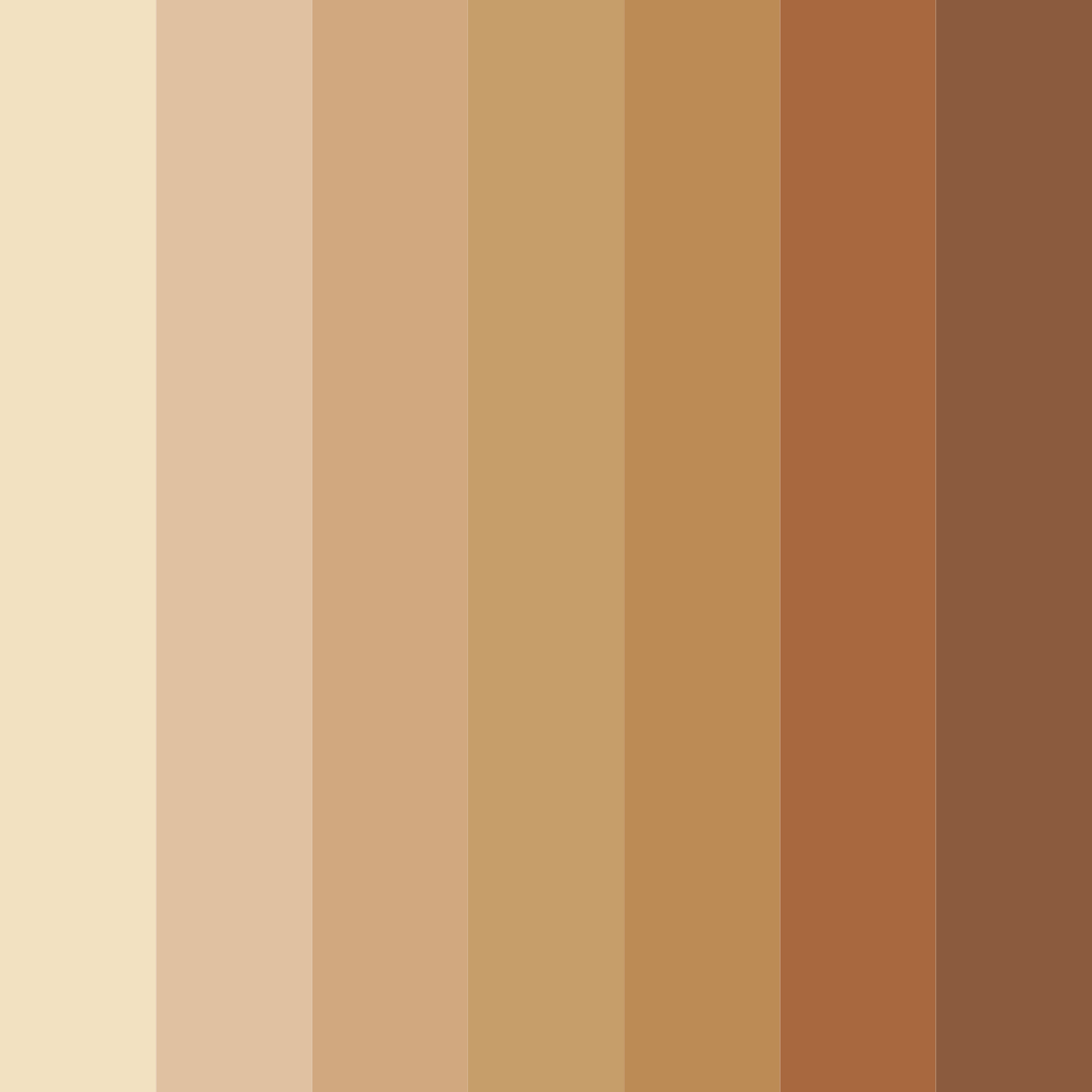 Download earthy elegance color palette PNG image (square)