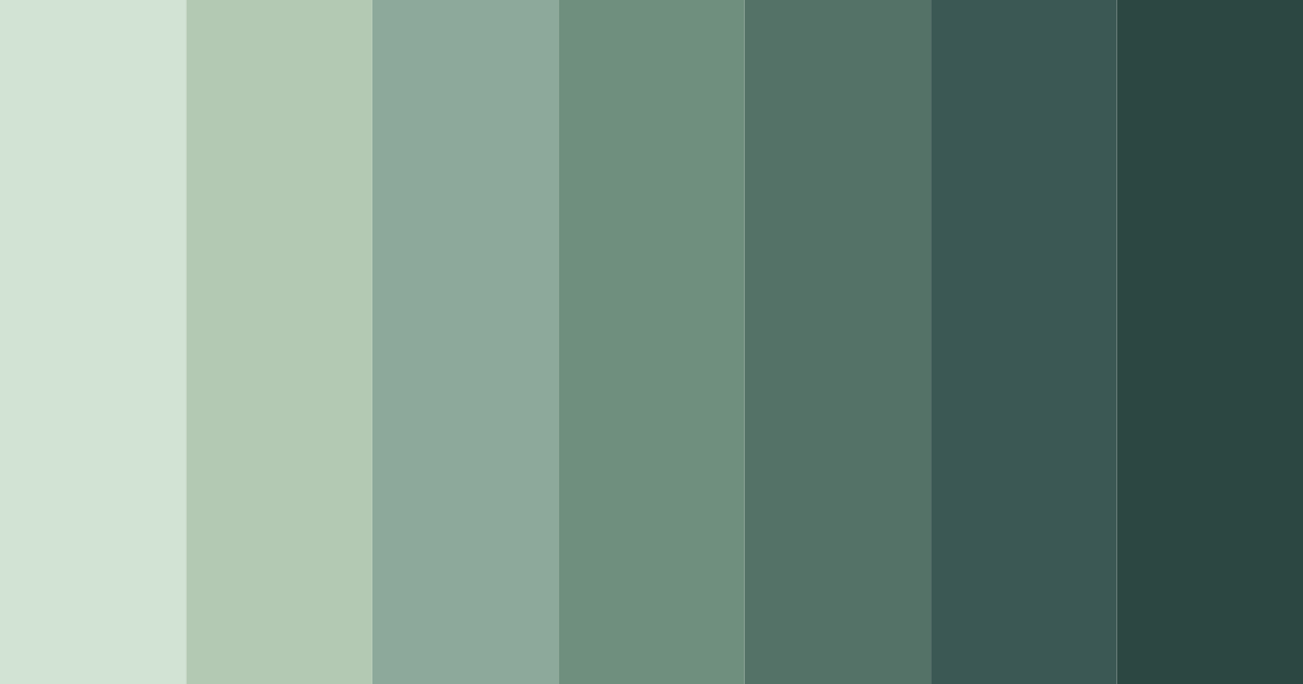 Download earthy green color palette PNG image (landscape)