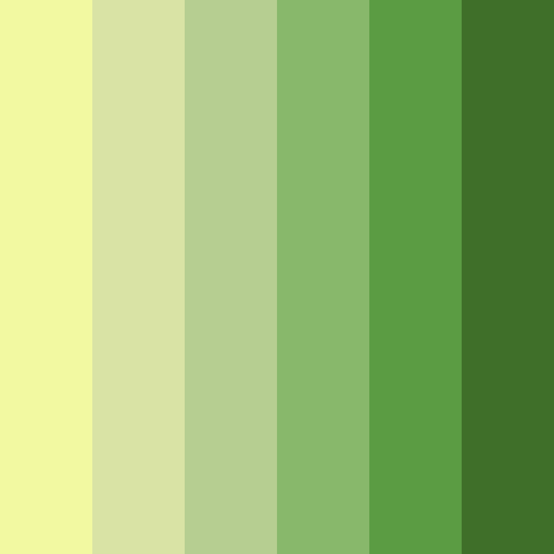 Download verdant harmony color palette PNG image (square)