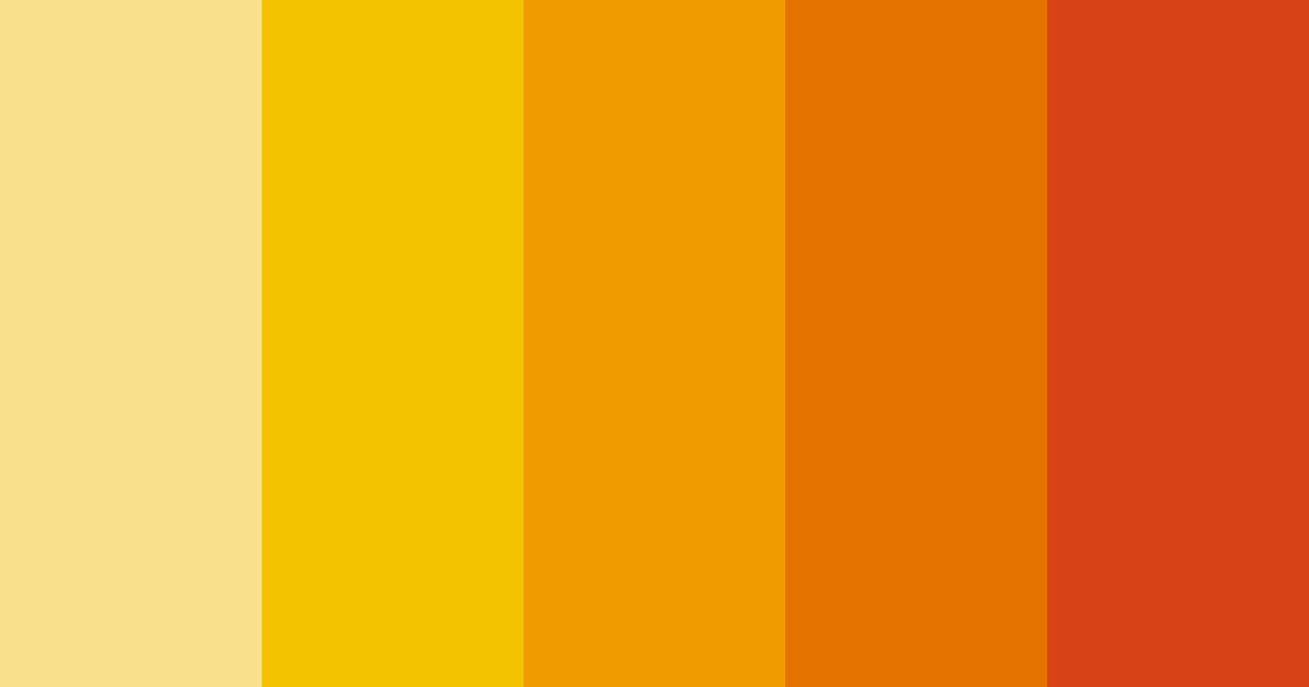 Download sunny citrus burst color palette PNG image (landscape)