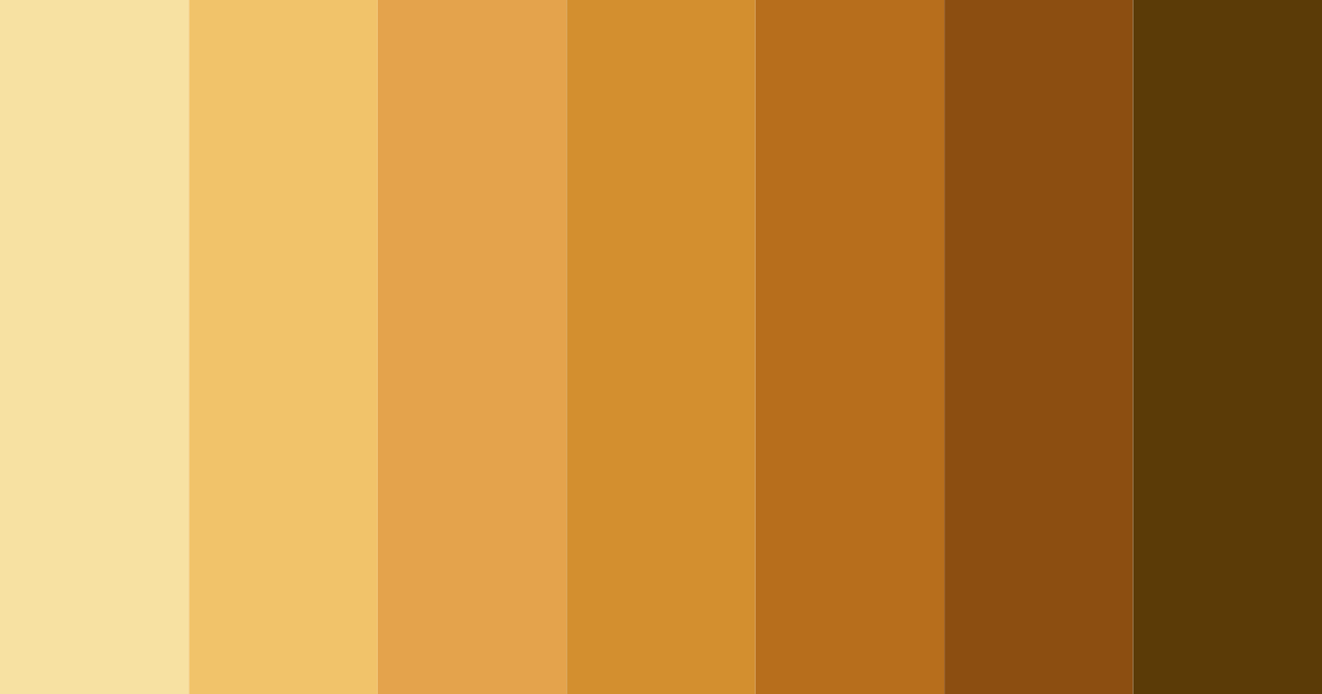 Download wheat shades color palette PNG image (landscape)