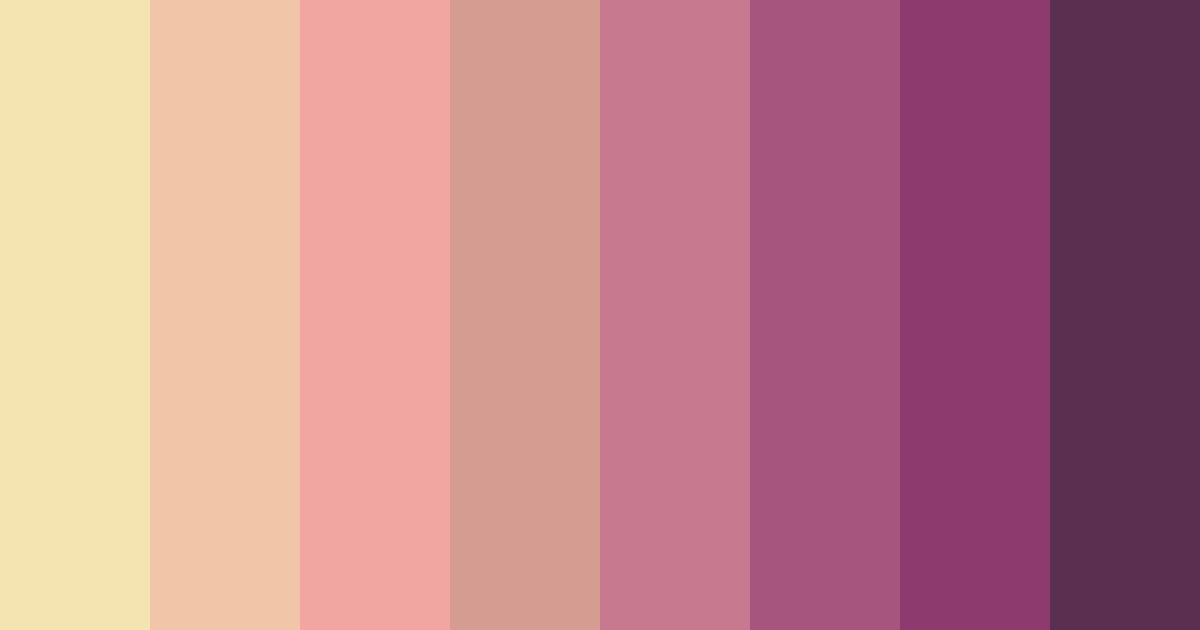 Download warm pink color palette PNG image (landscape)