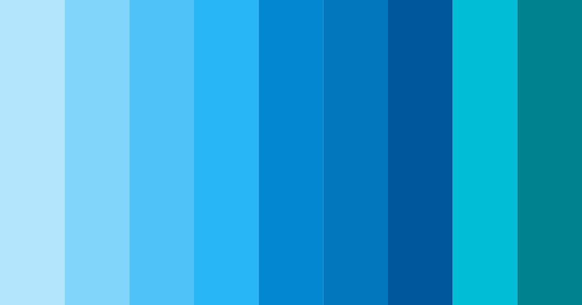 Download aqua horizon color palette PNG image (landscape)