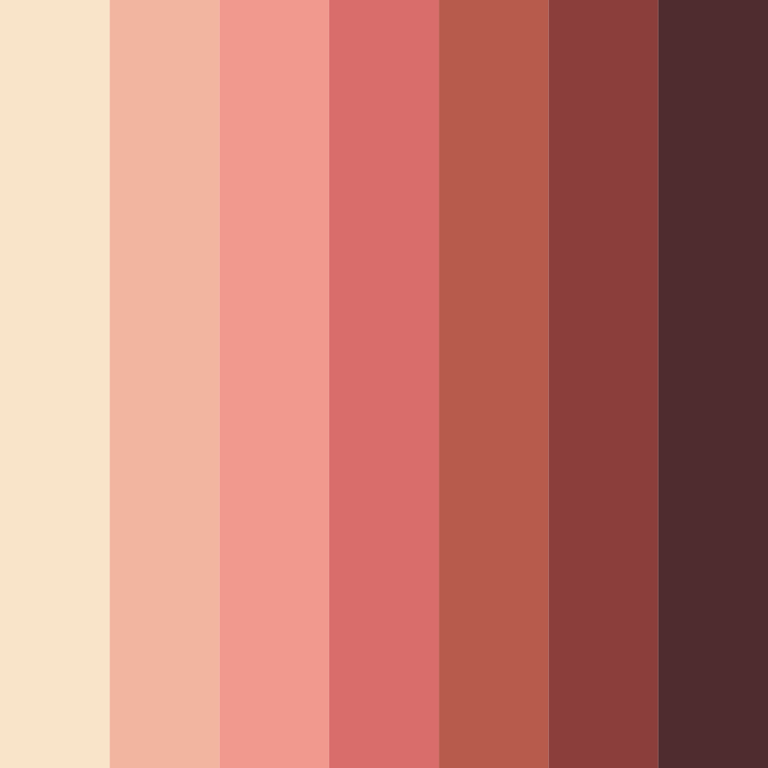 Download warm ember hues color palette PNG image (square)