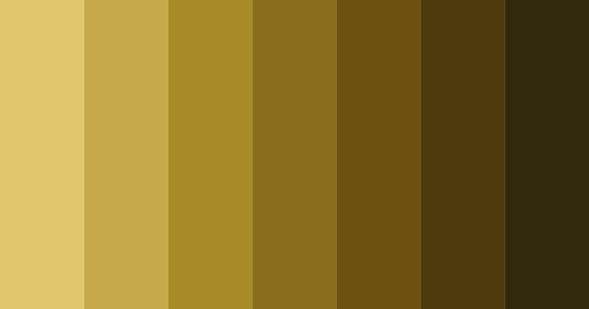 Download brass discoloration color palette PNG image (landscape)