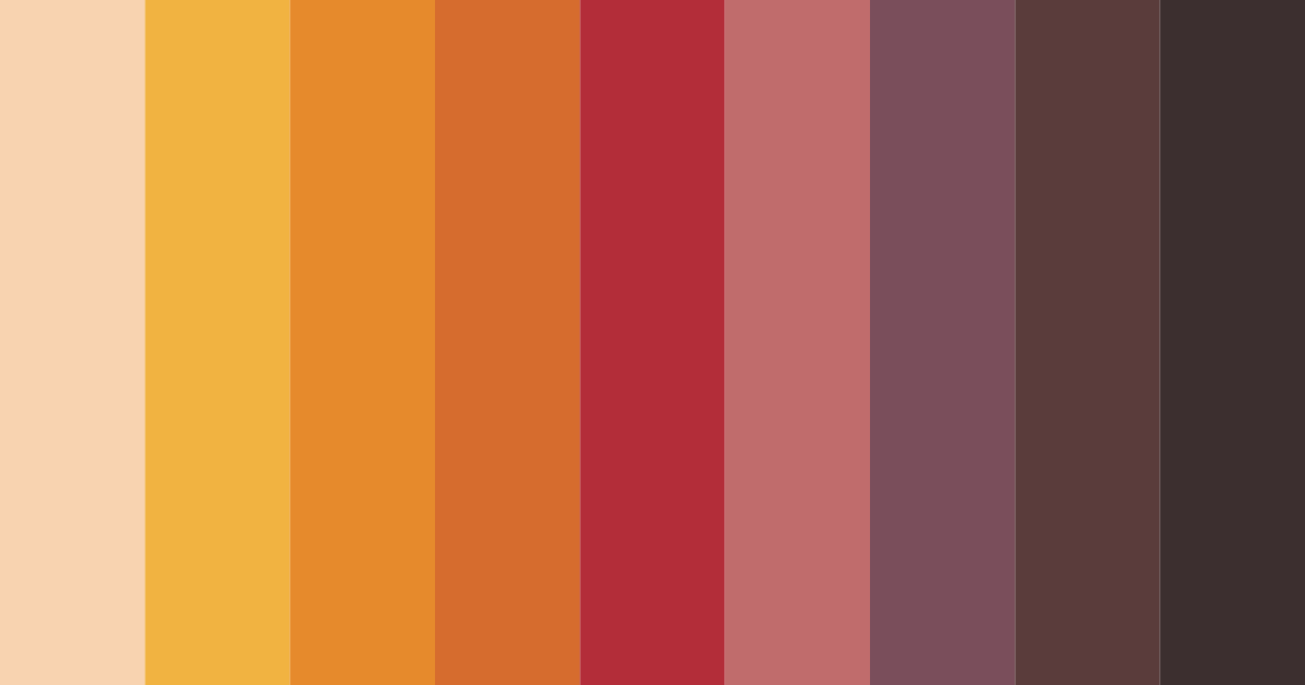 Download warm earthy tones color palette PNG image (landscape)