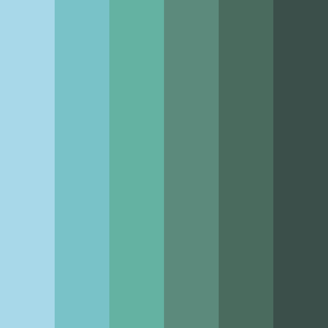 Download whispering waters color palette PNG image (square)