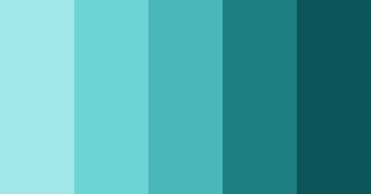 Download teal sea color palette PNG image (landscape)