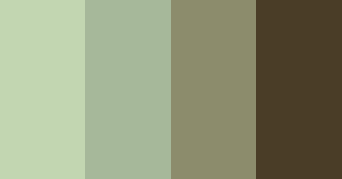 Download forest floor harmony color palette PNG image (landscape)