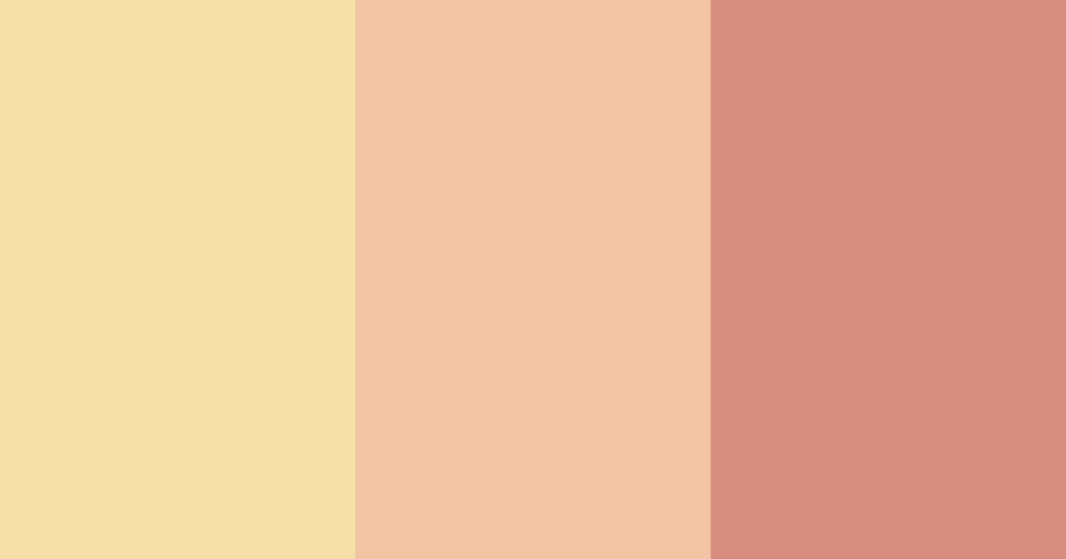 Download peachy tones color palette PNG image (landscape)