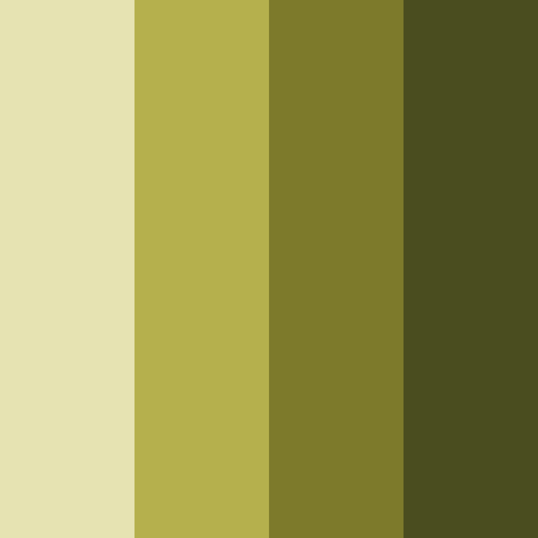 Download shades of olive color palette PNG image (square)