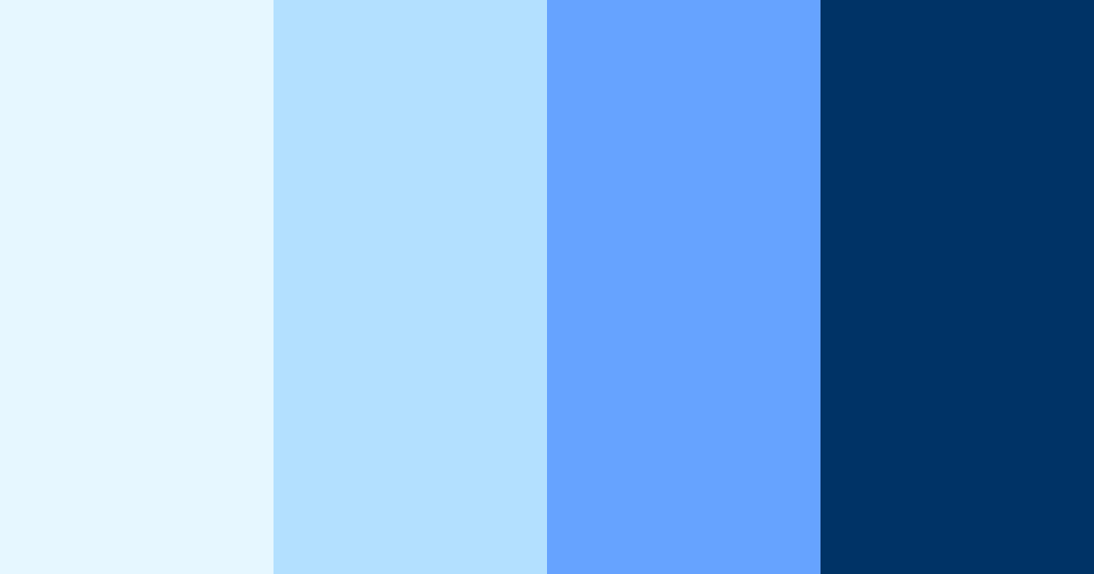 Download blue new year color palette PNG image (landscape)