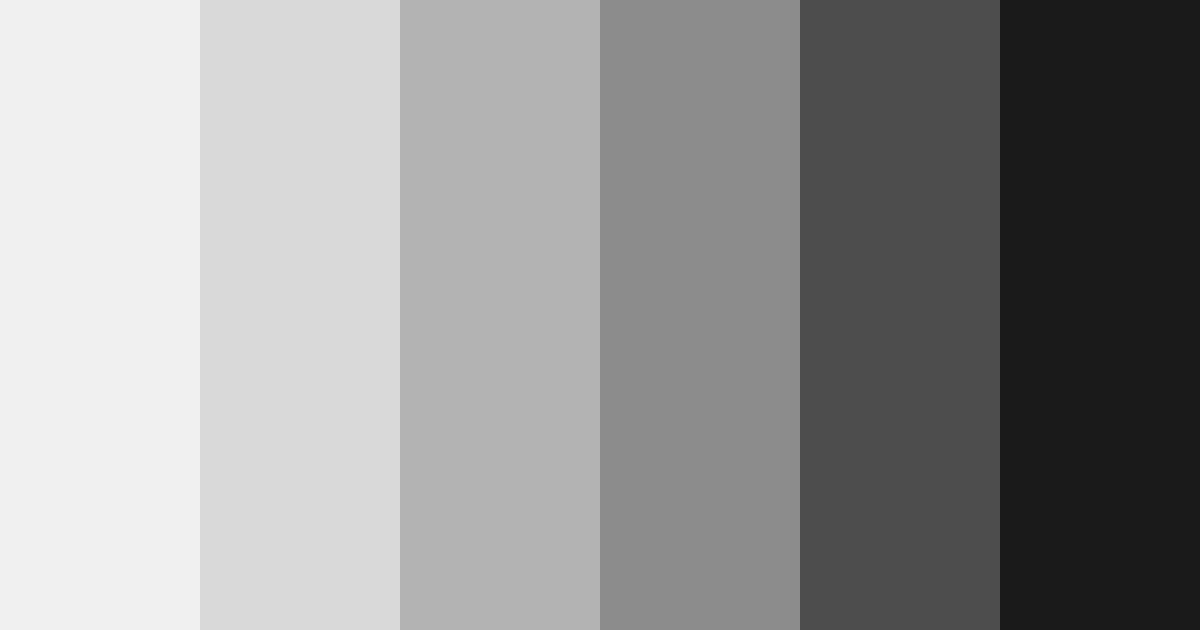 Download shades of black color palette PNG image (landscape)