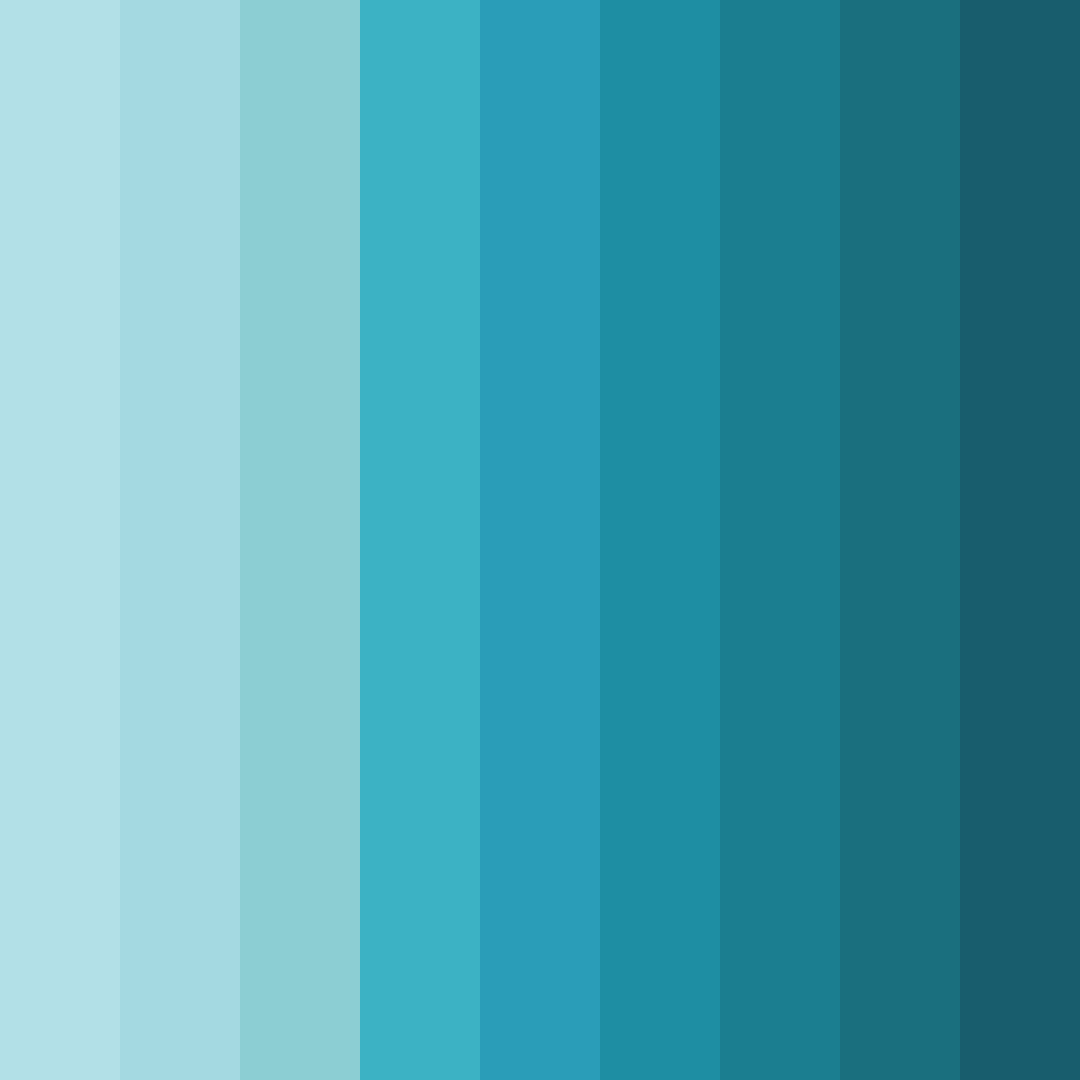 Download aquamarine breeze color palette PNG image (square)