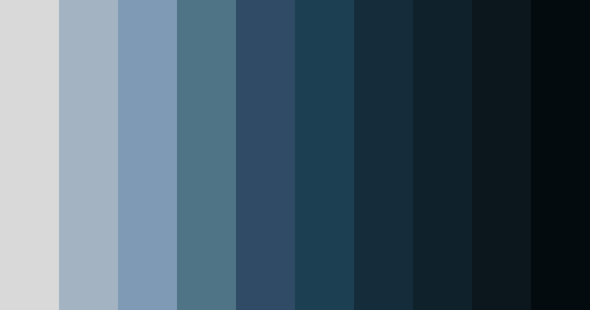 Download shades of gray blue color palette PNG image (landscape)