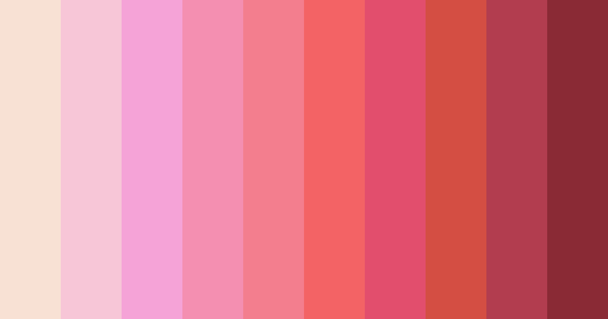 Download pink pastel color palette PNG image (landscape)