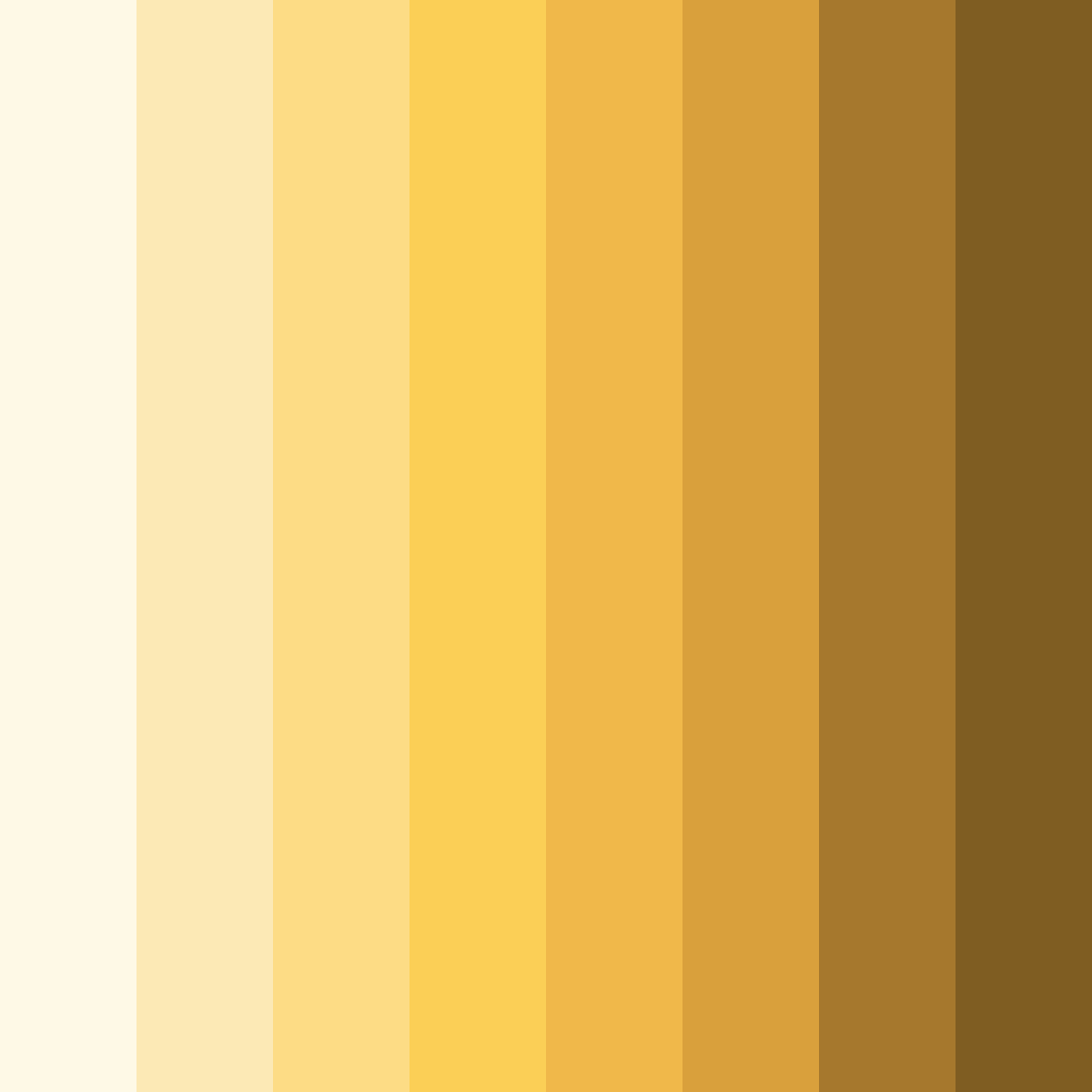Download golden dawn color palette PNG image (square)