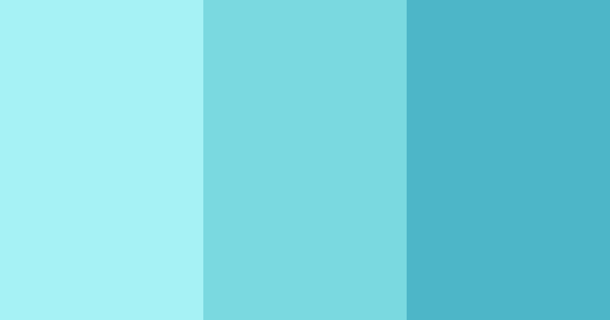 Download aqua serenade color palette PNG image (landscape)