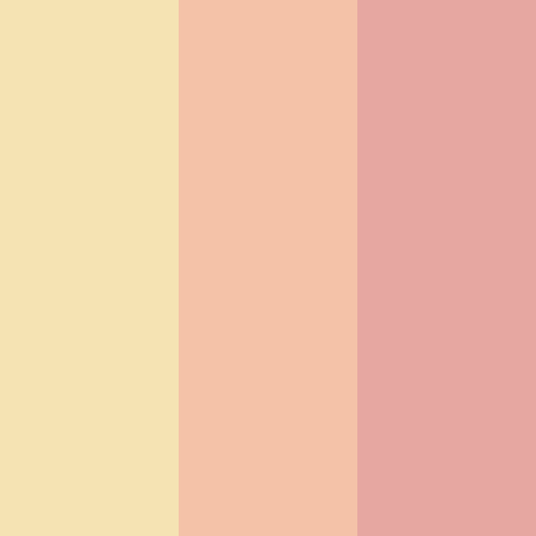 Download blushing sunrise color palette PNG image (square)