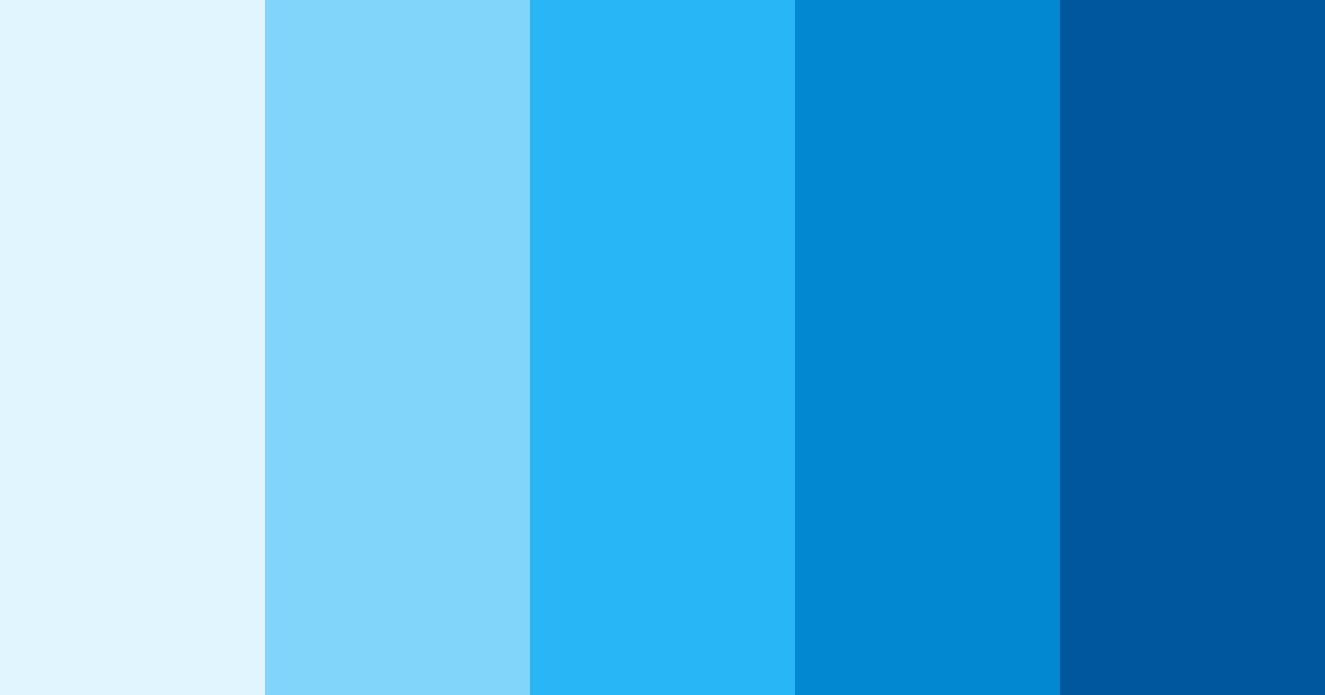 Download blue triangle color palette PNG image (landscape)