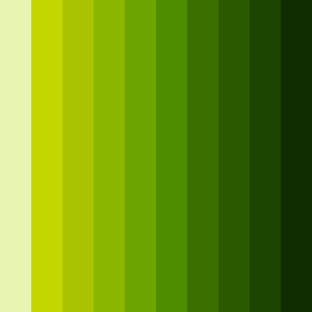 Download lemon green shades color palette PNG image (square)