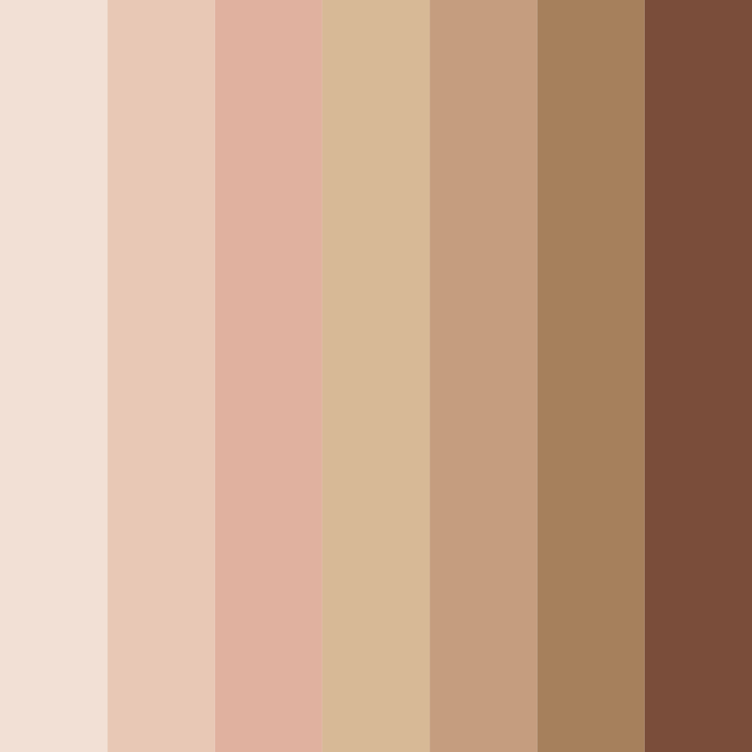 Download warm sandstone dreams color palette PNG image (square)