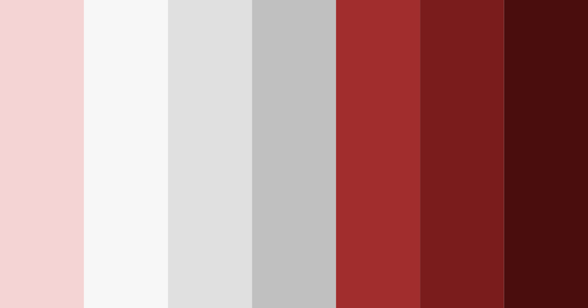 Download shades of red color palette PNG image (landscape)