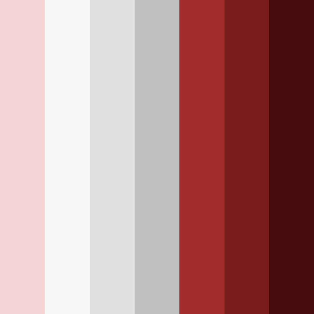 Download shades of red color palette PNG image (square)