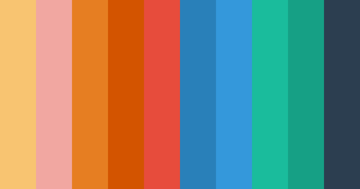 Download warm to cool blue color palette PNG image (landscape)