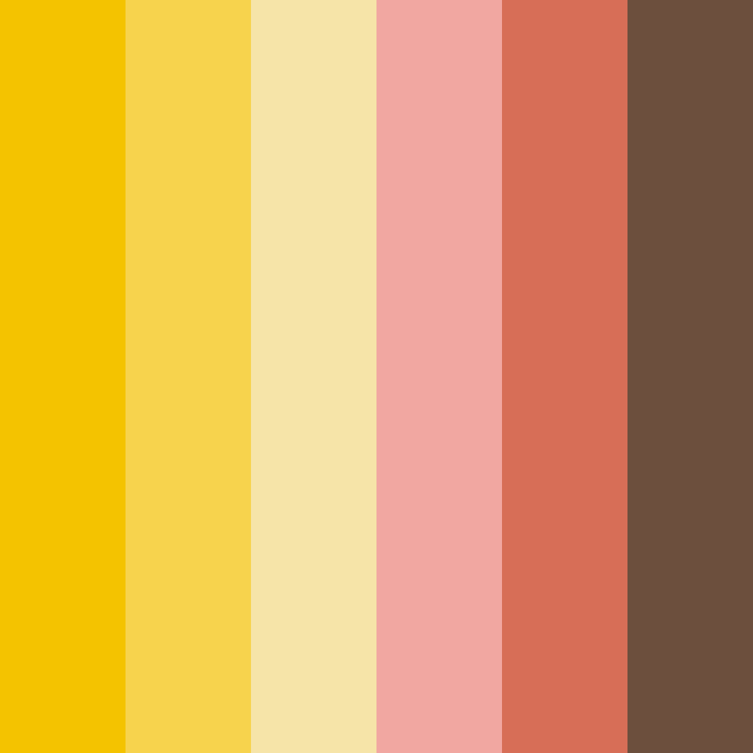 Download golden harvest hues color palette PNG image (square)