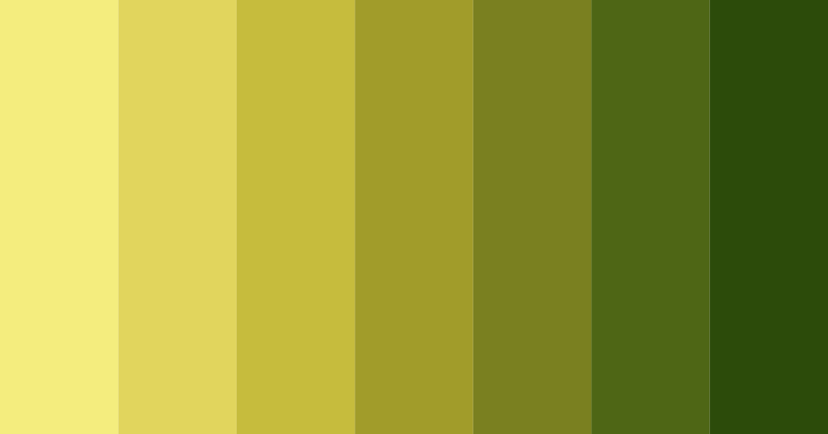 Download shades of yellow color palette PNG image (landscape)