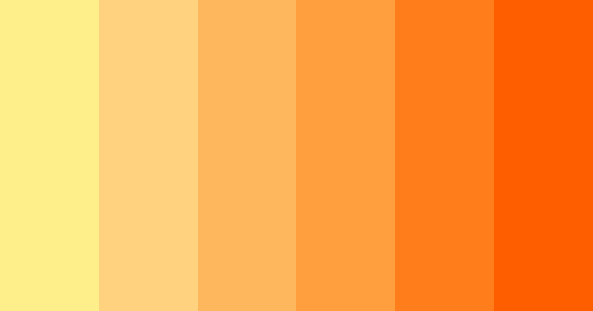Download fiery citrus sunset color palette PNG image (landscape)