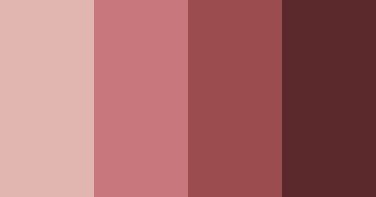 Download rosewood red color palette PNG image (landscape)