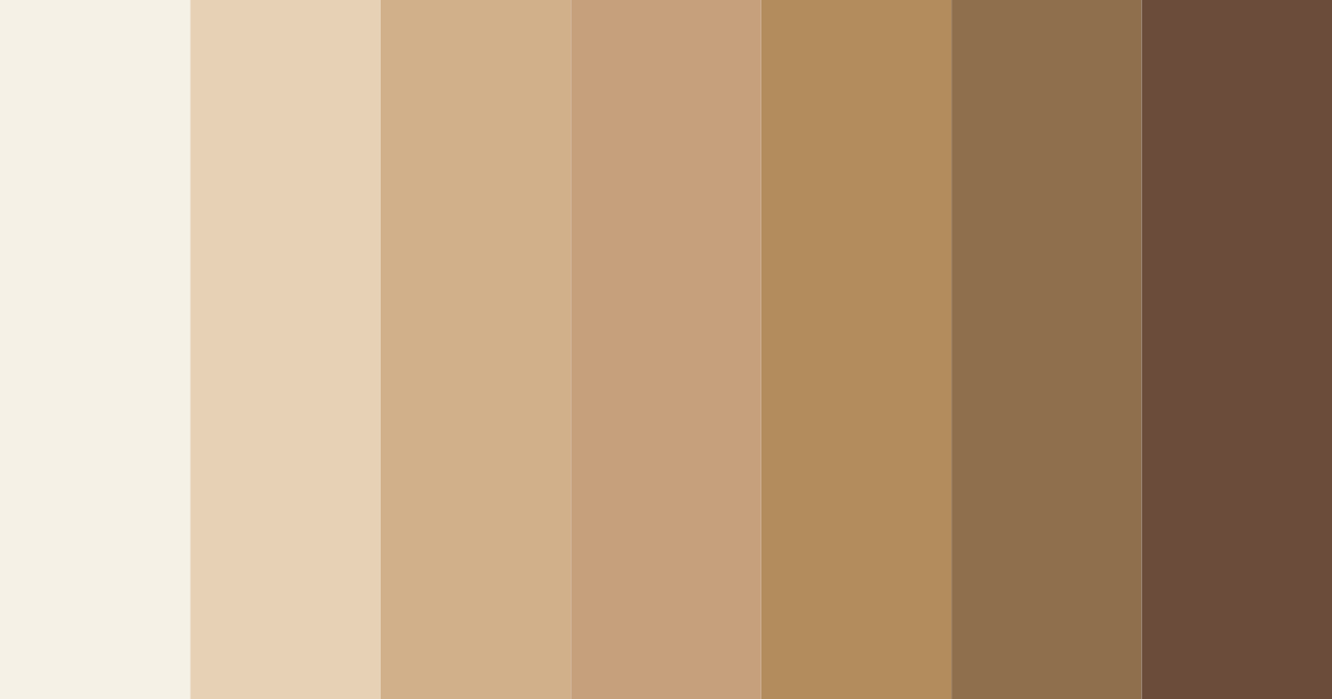 Download shades of beige color palette PNG image (landscape)