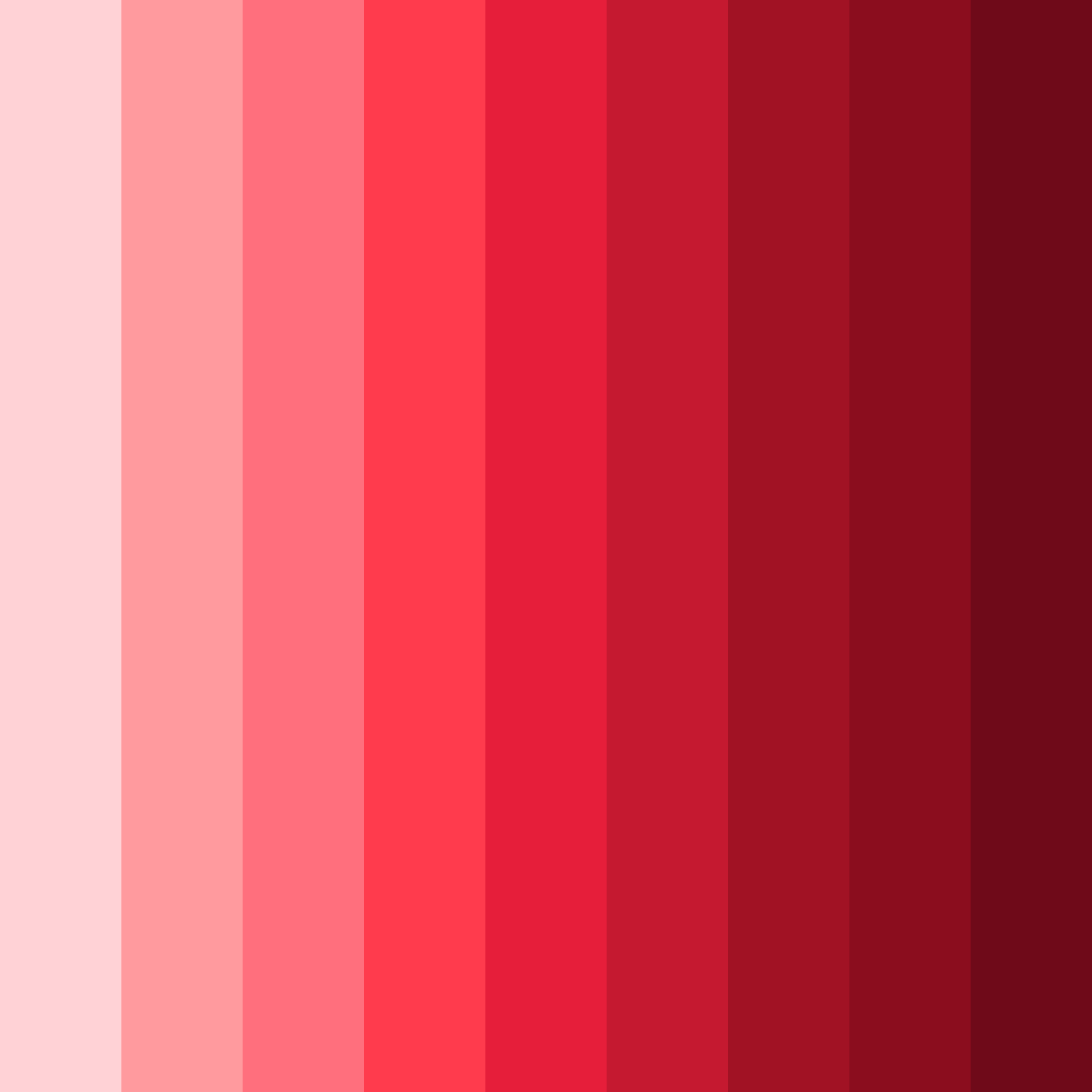 Download ruby red shades color palette PNG image (square)