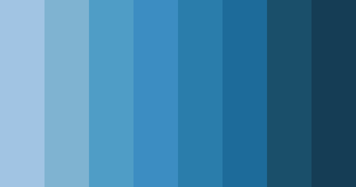 Download steelblue serenity color palette PNG image (landscape)