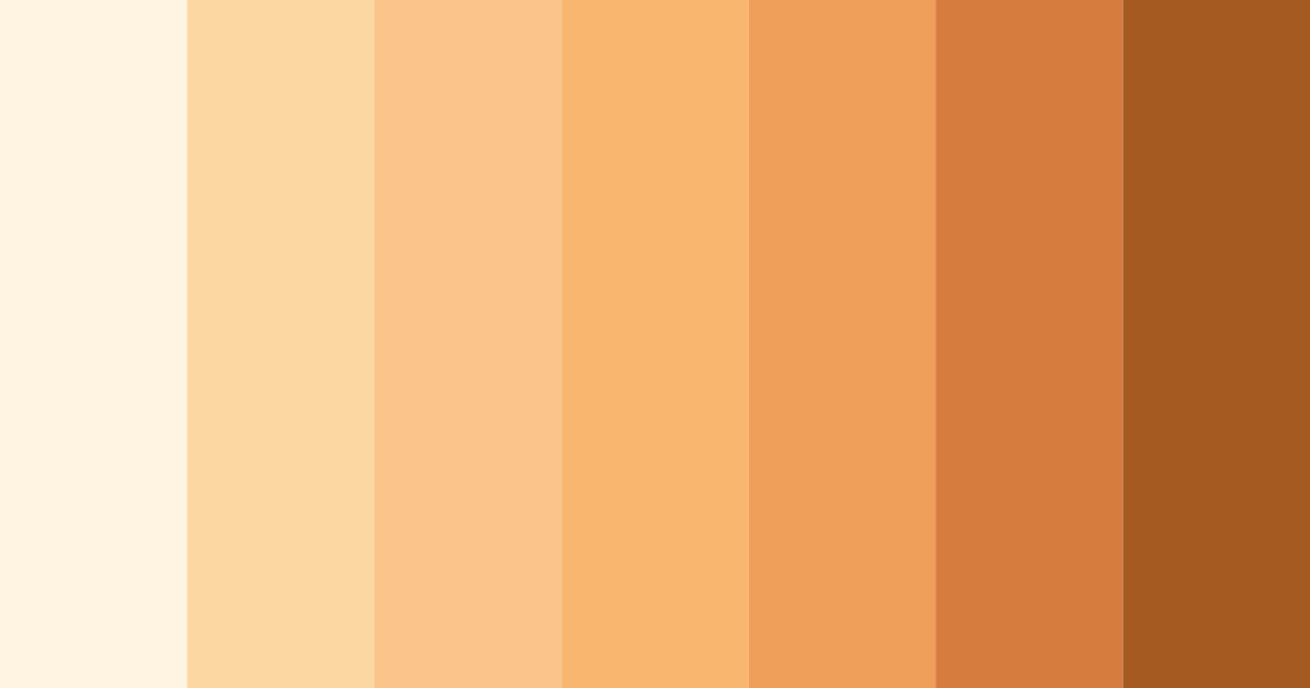 Download peachy sunset color palette PNG image (landscape)